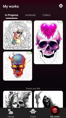 Skull Color android App screenshot 11