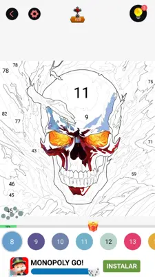 Skull Color android App screenshot 2